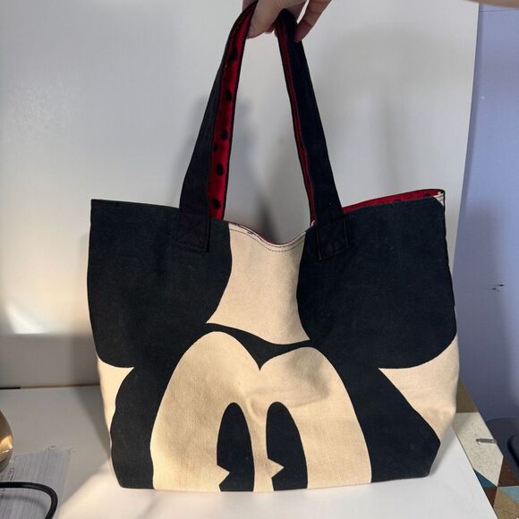 Disney Handbags - Disney funny face series Mickey & Minnie canvas bag‎